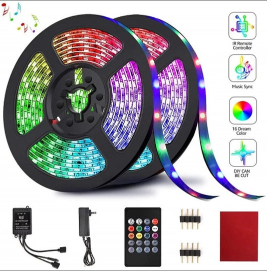 Rgb Led Strip Light Music Control Led Strip Lights 16 Colors - Rgb Led Strip Light - Strip Light - Rgb Light